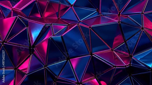Digital polygon 3d geometry abstract background