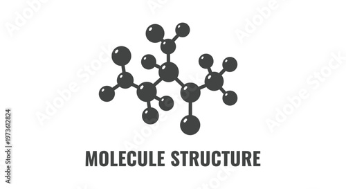 molecular structure illustration representing interconnected atomic bonds perfect for science chemistry and research concepts.