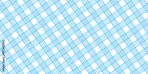 Cute fashion seamless pattern in style of picnic. Scottish tartan gingham plaid graphic texture for fabric, wrapping paper, package, banner, card. Classic textile print imitation vector background.