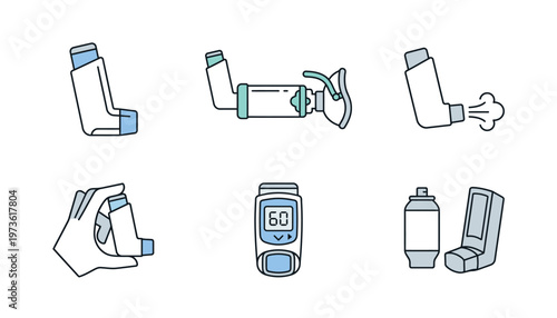 Asthma inhalers and medical devices.