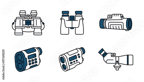 Collection of various night vision devices.