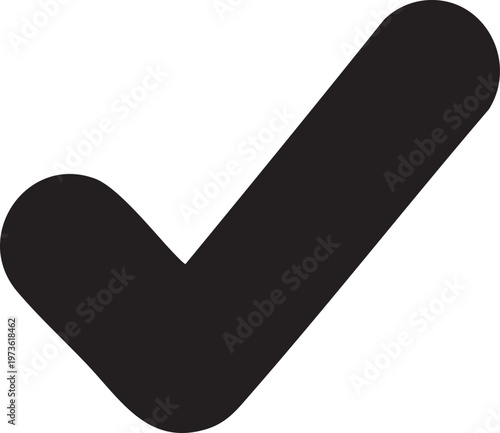 Checkmark, Tick, Vector Icon, Black Symbol, Confirmation Mark