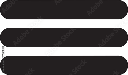 Black horizontal bars, vector stripes, graphic elements, abstract lines