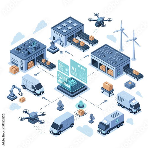 Smart Logistics and Automated Warehousing System.