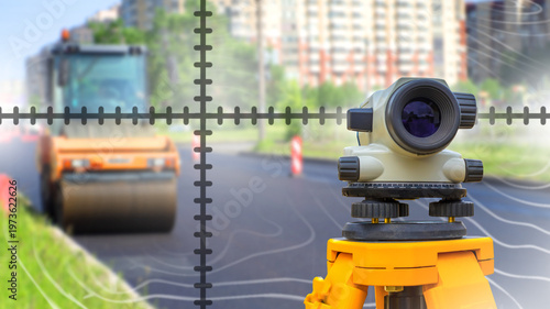 Road construction, geodetic...