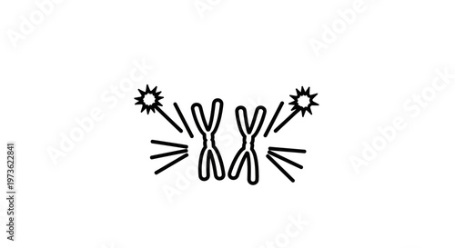 DNA Chromosomes Replication Gene Science Biology Medical Research Icon