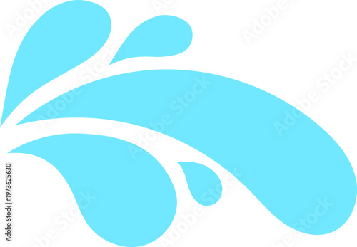 Layered Blue Wave Arc Accent