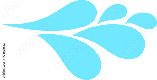 Blue Twig Wave Decorative Accent