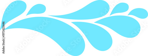 Blue Stem Arc Splash Element