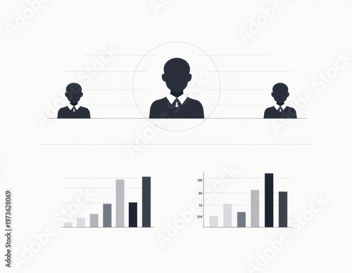 Strategic financial planning and investment concept with graphs