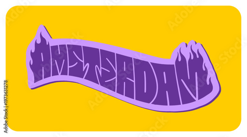 Amsterdam Netherlands Written in Bold Graffiti Tag Sticker Style with Urban Block Lettering for Streetwear and Travel Souvenir Design