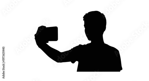 Man taking a selfie photo.