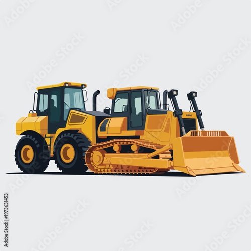 Heavy Construction Machinery Set
