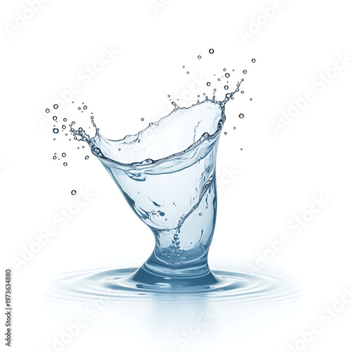 ultra realistic water splash, dynamic motion