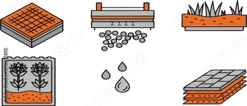 Green roof system components layers plants soil