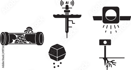 Black and white smart agriculture biochar and irrigation system