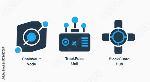 Chain vault node, track pulse unit, and block guard hub for secure digital network and data management systems