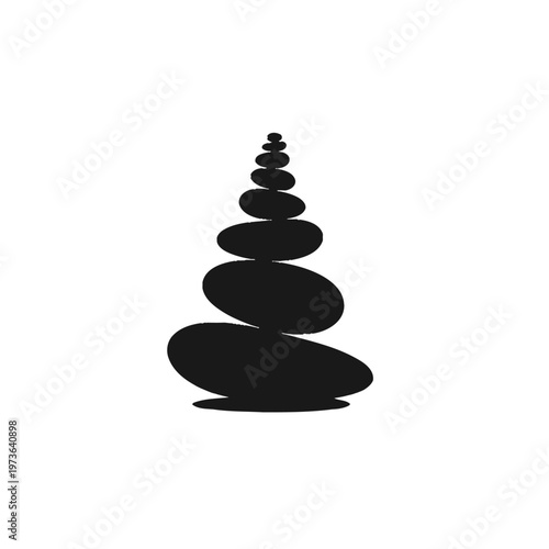 a naturally stacked zen stones tower symbolizes balance and meditation creating a sense of peace and harmony