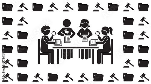 People sitting at a meeting table.