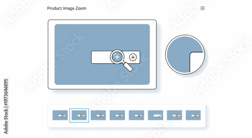 Interface Design Showing Product Image Zoom Functionality On Website