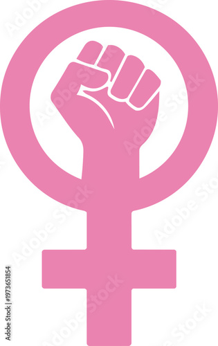 Equality and Empowered Feminist Symbol for Self Made Woman