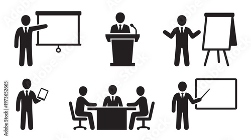 Business People in Meeting Presentation.