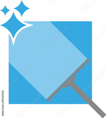 Fenster putzen Logo, Reinigung, Reinigungsfirma Design