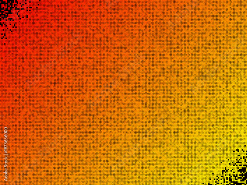 Bold Pixel Mosaic Gradient Dissolve Effect Modern Art Design