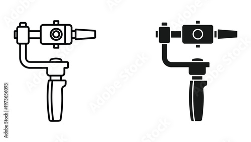 A detailed illustration of a handheld tattoo gun with a sleek modern design and ergonomic handle, displayed against a plain white background to highlight its components and structure