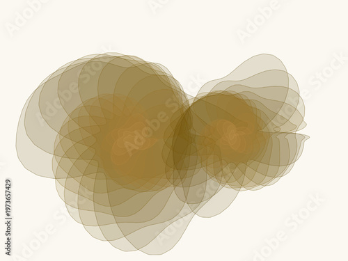 Abstract Elevation Map Organic Contour Lines Pattern Art