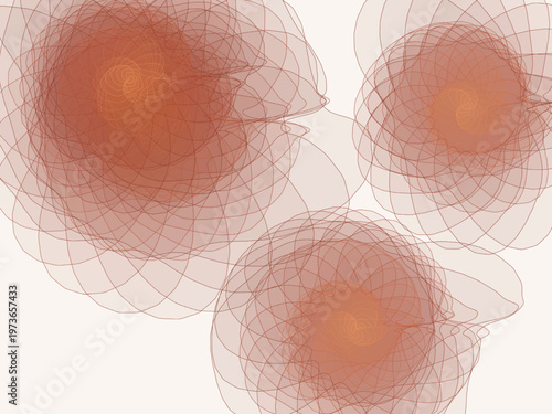 Abstract Elevation Map Organic Contour Lines Pattern Art