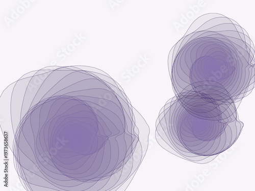 Abstract Elevation Map Organic Contour Lines Pattern Art