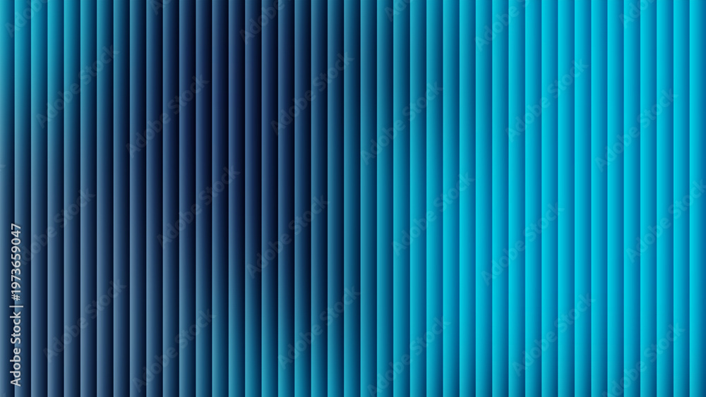 Obraz premium Abstract Blue Gradient Background with Vertical Stripes and Geometric Line Pattern for Corporate and Tech Designs