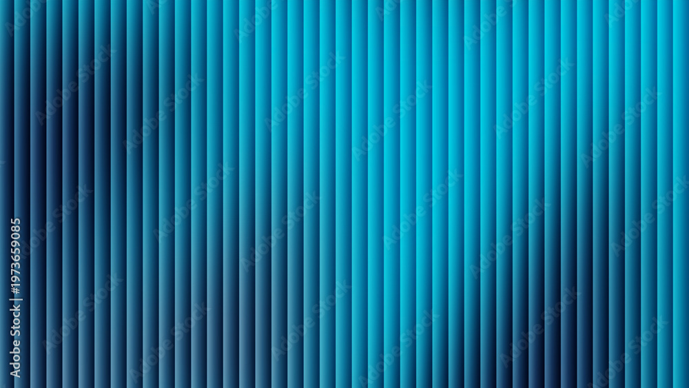 Obraz premium Abstract Vertical Blue Stripes Background with Modern Cyan Gradient and Geometric Pattern