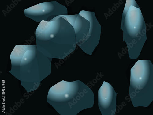 Metallic Mercury Droplets Sleek Chrome Abstract Background