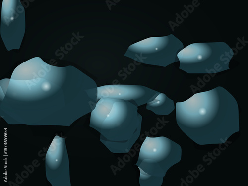 Molten Silver Liquid Chrome Organic Shapes Abstract Wallpaper