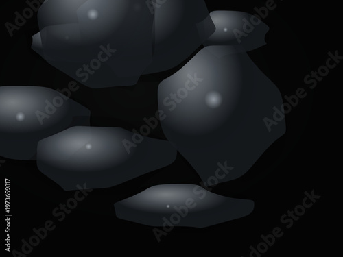 Molten Silver Liquid Chrome Organic Shapes Abstract Wallpaper