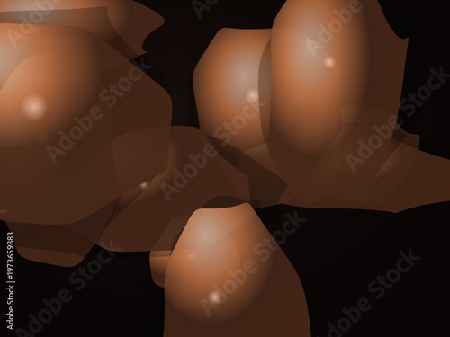 Metallic Mercury Droplets Sleek Chrome Abstract Background