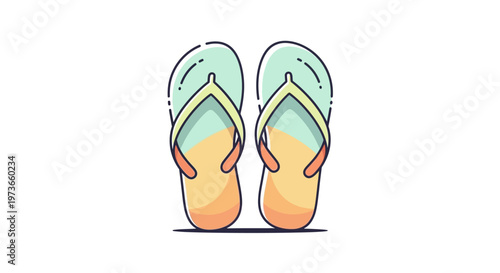 Gemini said

A pair of pink rubber flip flops vector illustration isolated on white, featuring casual summer sandal footwear perfect for a beach holiday or travel fashion