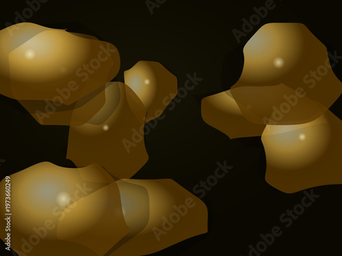 Molten Silver Liquid Chrome Organic Shapes Abstract Wallpaper