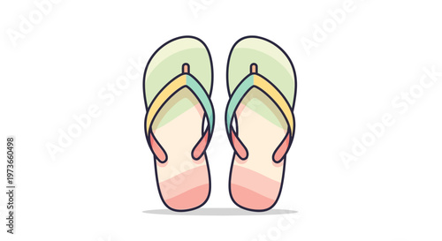 Gemini said

A pair of pink rubber flip flops isolated on white background as a casual summer sandal vector illustration for travel and holiday footwear fashion