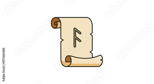 A simple illustration of a parchment scroll.