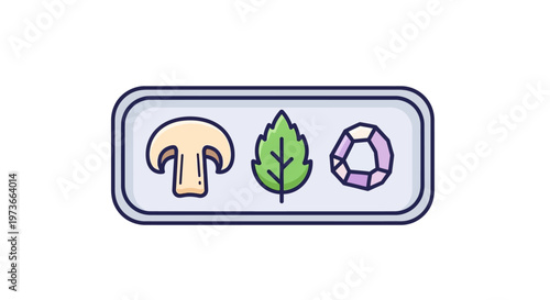 Vegan food and eco friendly icons.