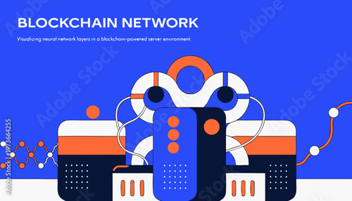 Blockchain neural network and server environment concept