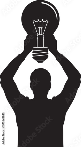 Silhouette of a soldier or police officer with a riot shield standing in front of a group of people, protection concept