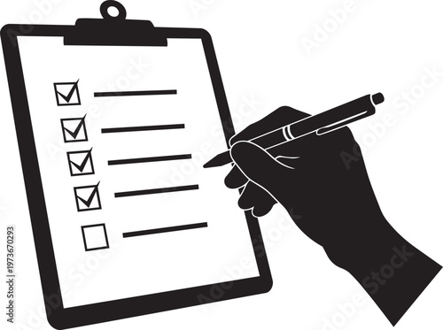 Silhouette of a man sitting and thinking with a question mark and arrows above his head