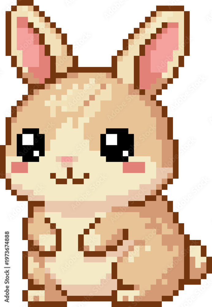 Fototapeta premium White rabbit eating carrot with green garden background illustration