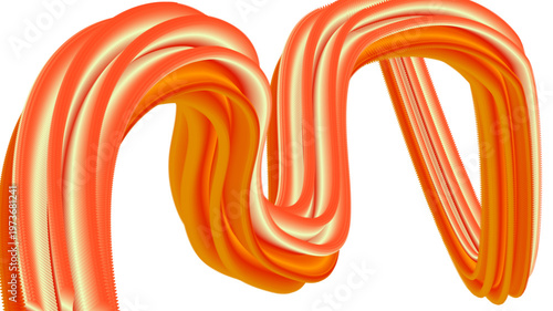 Vibrant orange and yellow fluid wave abstract background with smooth gradients