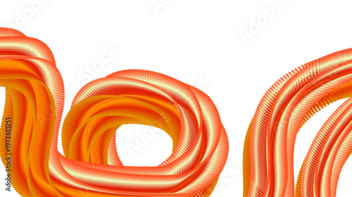 Vibrant orange and yellow fluid wave abstract background with smooth gradients