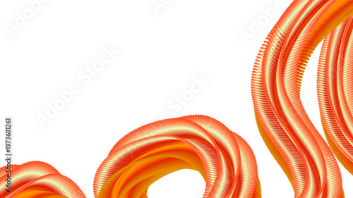 Vibrant orange and yellow fluid wave abstract background with smooth gradients